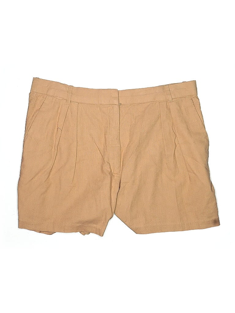 Pre-owned Abercrombie & Fitch Khaki Shorts In Brown
