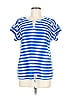 T by Talbots Stripes Blue Short Sleeve T-Shirt Size M - photo 1