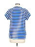 T by Talbots Stripes Blue Short Sleeve T-Shirt Size M - photo 2