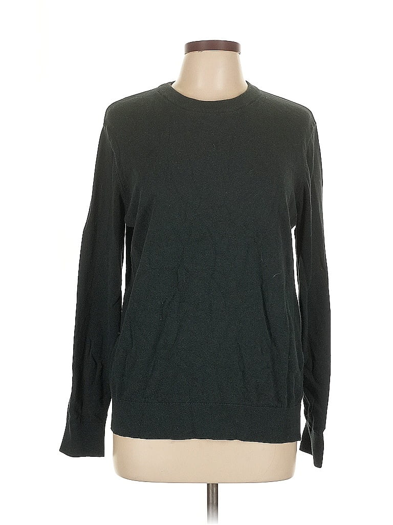 Pre-owned H&m Pullover Sweater In Green