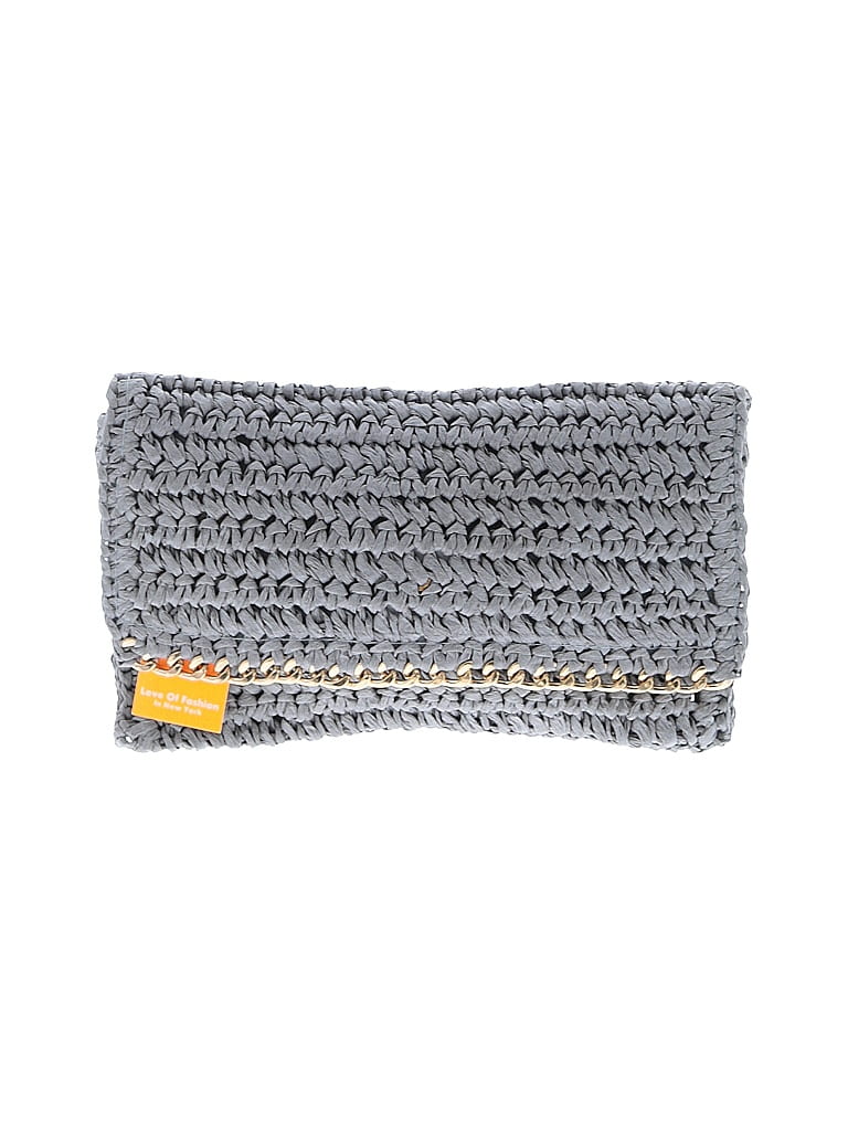 Pre-owned Love Of Fashion Clutch In Gray