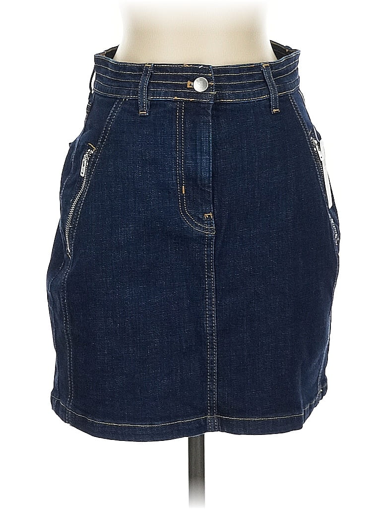 Pilcro Denim Skirt In Blue