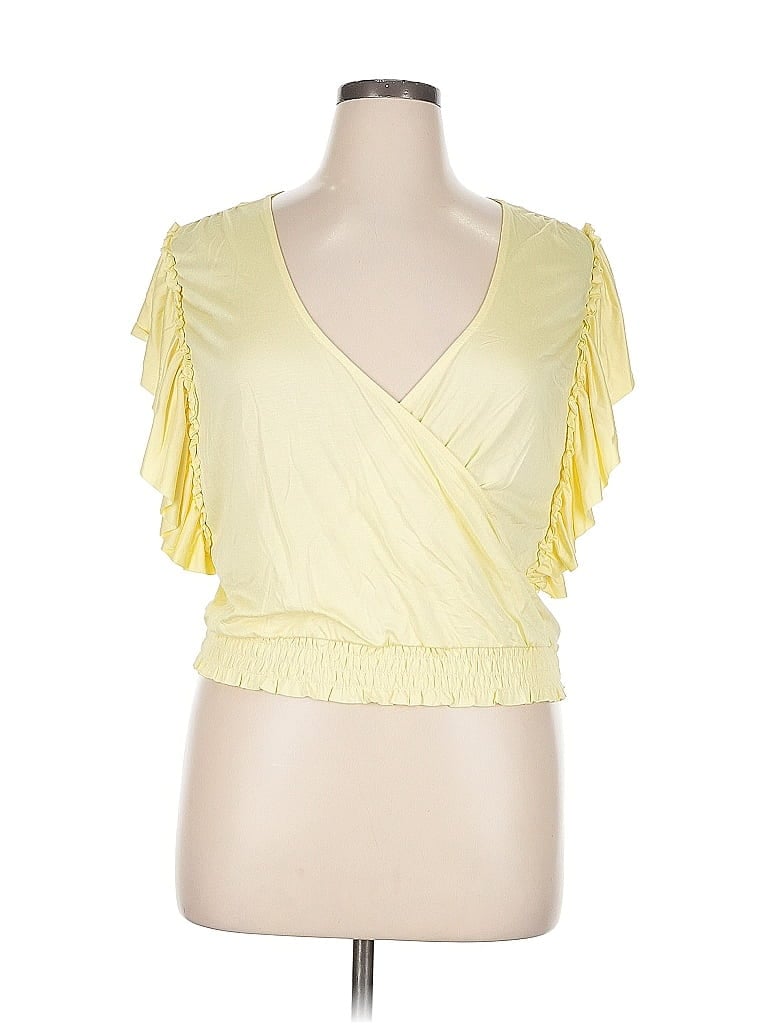 Pre-owned By Anthropologie Sleeveless Blouse In Yellow
