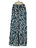 Ava & Aiden 100% Polyester Animal Print Teal Casual Pants Size XS - photo 1