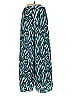 Ava & Aiden 100% Polyester Animal Print Teal Casual Pants Size XS - photo 2