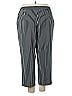 Leslie Fay Stripes Black Casual Pants Size 18WP - photo 2