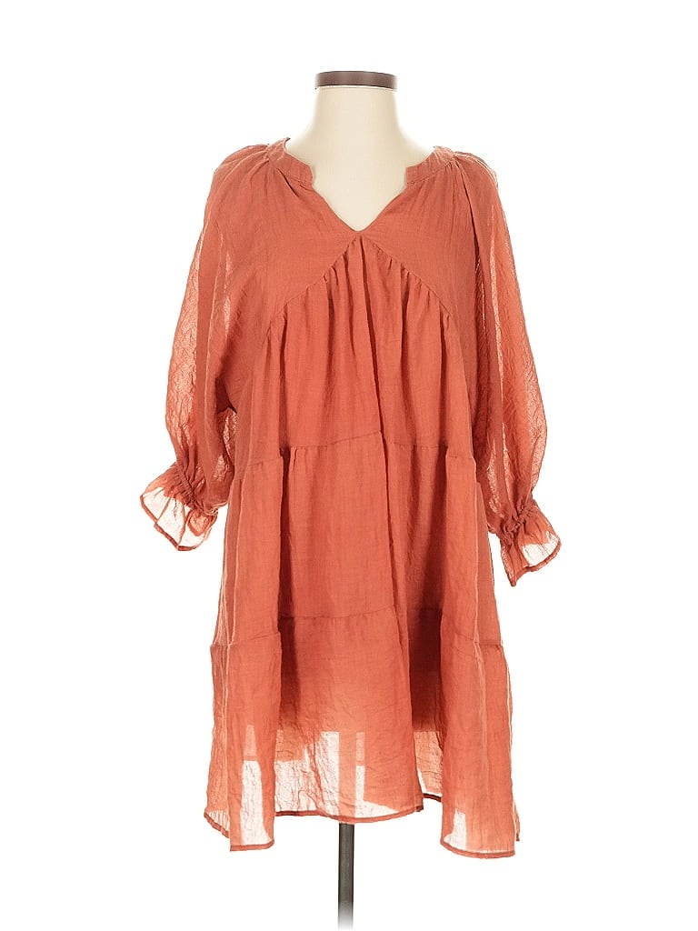 Pre-owned Impressions Casual Dress In Orange