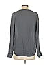 Otte 100% Silk Gray Long Sleeve Silk Top Size P (petite) - photo 2