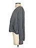 Otte 100% Silk Gray Long Sleeve Silk Top Size P (petite) - photo 5