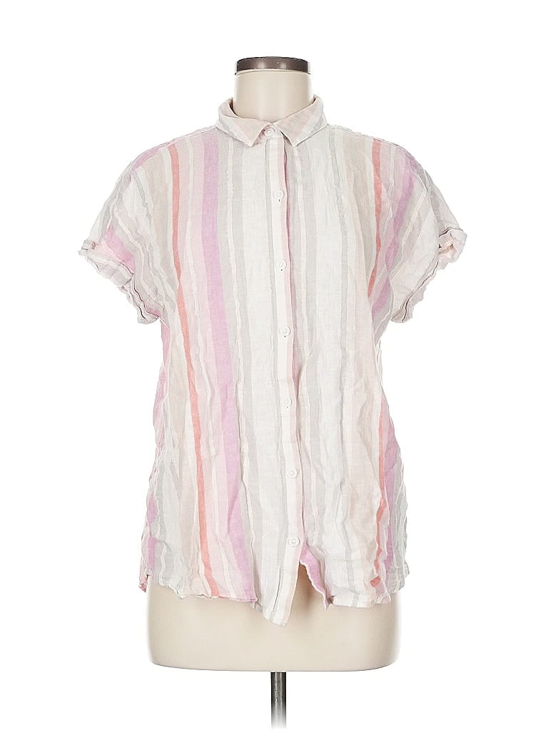 Pre-owned Beachlunchlounge Short Sleeve Blouse In Pink