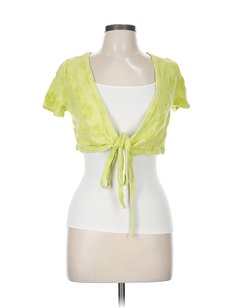 Pre-owned La Hearts Cardigan Sweater In Green