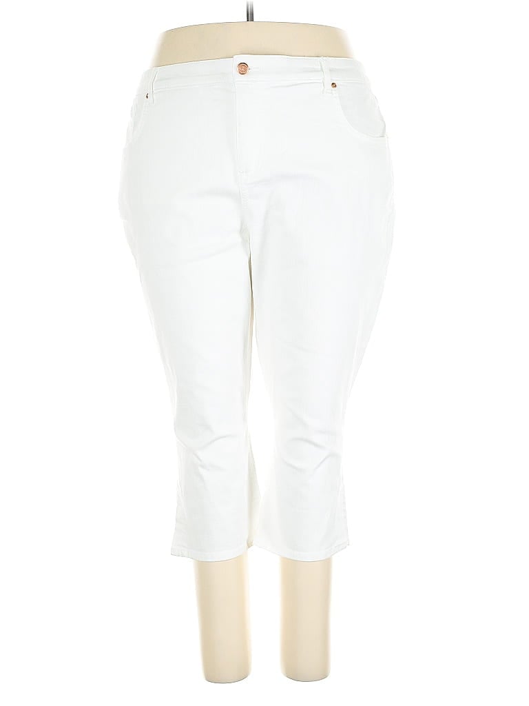 Pre-owned Isaac Mizrahi Live Jeggings In White