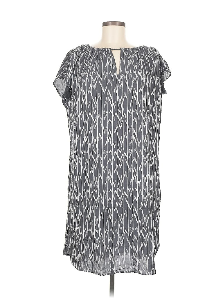 Pre-owned Nic + Zoe Casual Dress In Gray