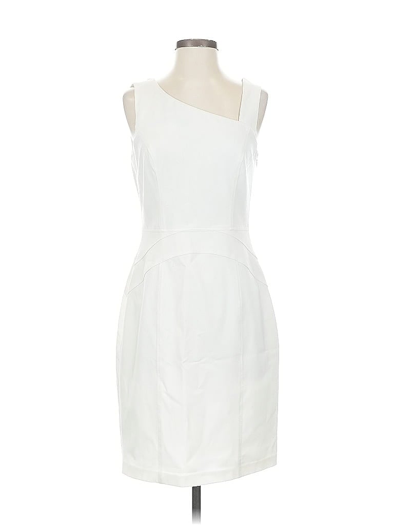 Pre-owned Marc New York Andrew Marc Cocktail Dress In White