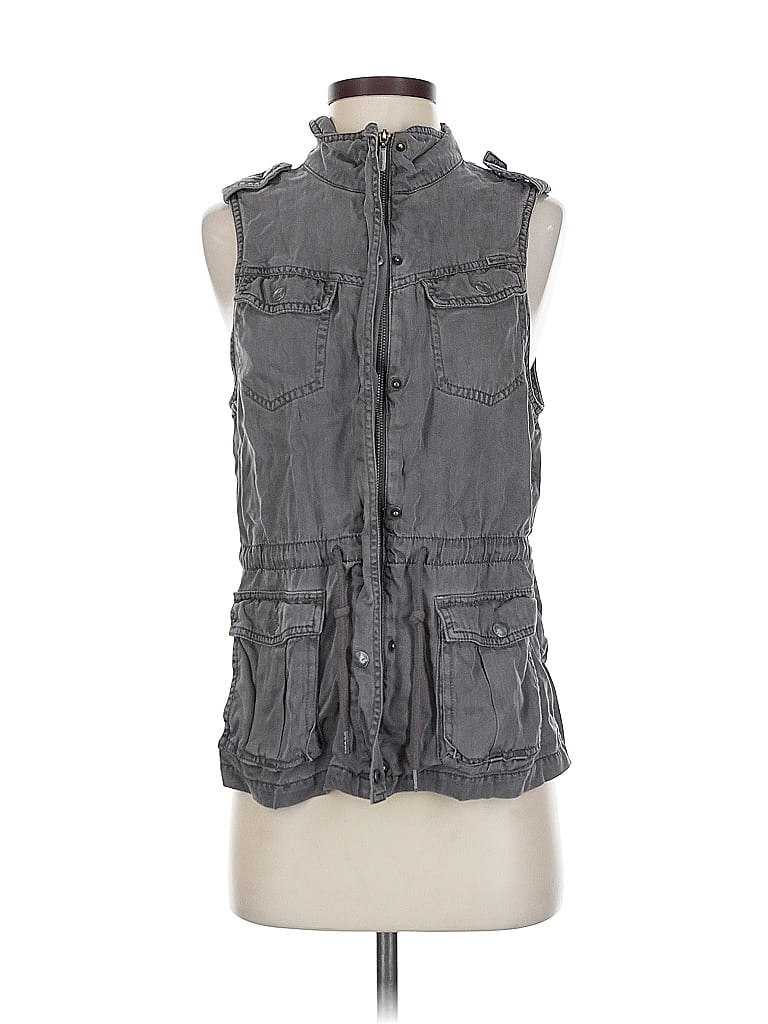 Pre-owned Max Jeans Denim Vest In Gray