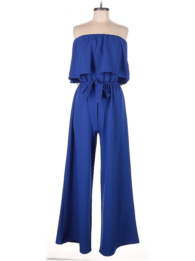 Pre-owned Bibi Jumpsuit In Blue