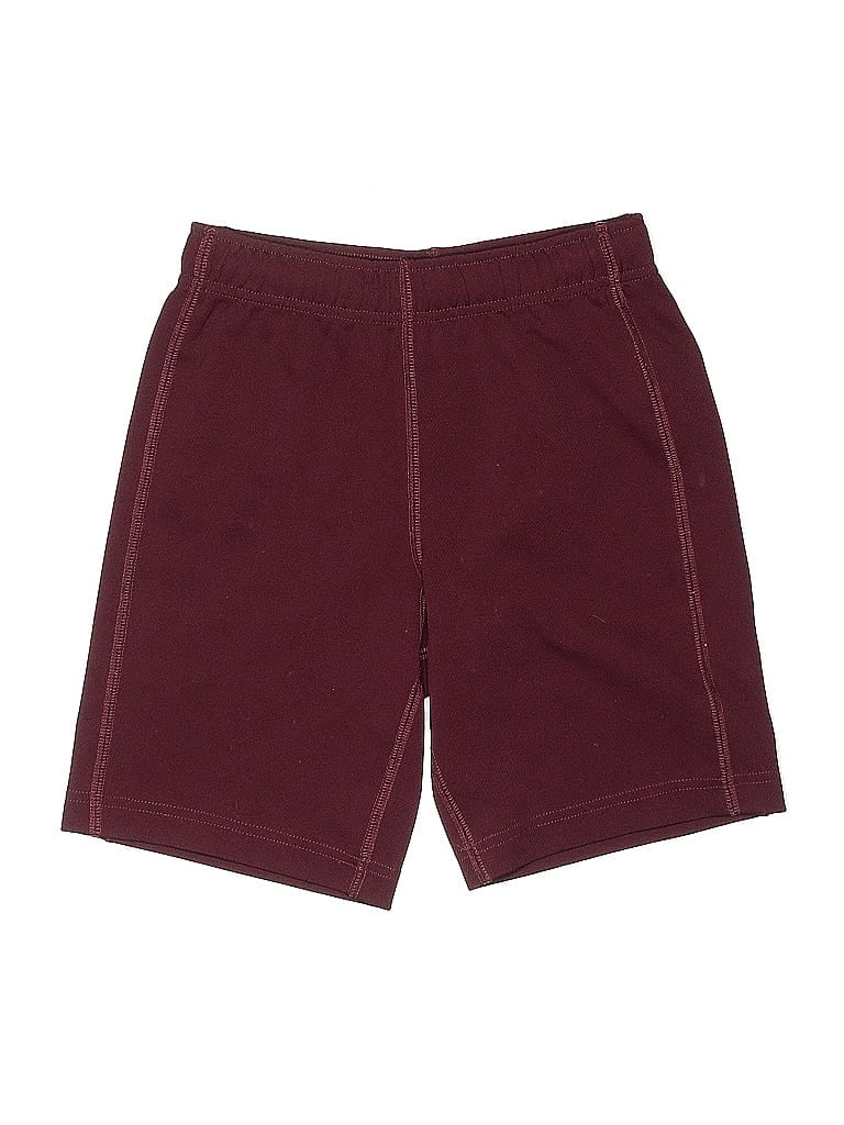 Pre-owned Lands' End Kids'  Athletic Shorts In Burgundy
