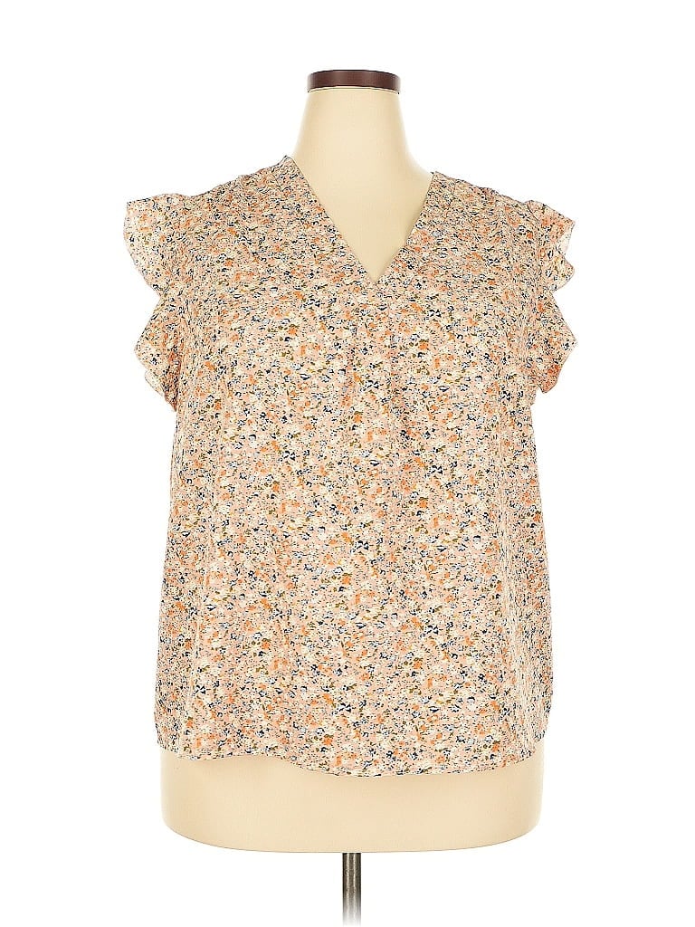 Pre-owned Shein Curve Sleeveless Blouse In Brown
