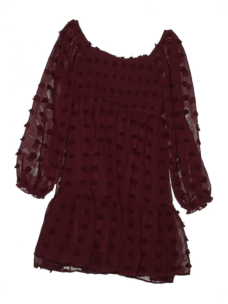 Pre-owned Assorted Brands Kids' Dress In Burgundy