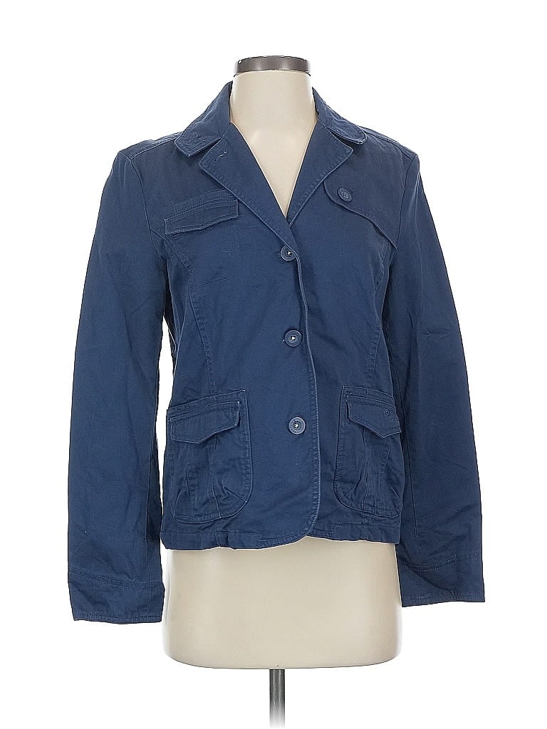 Pre-owned Assorted Brands Blazer Jacket In Blue