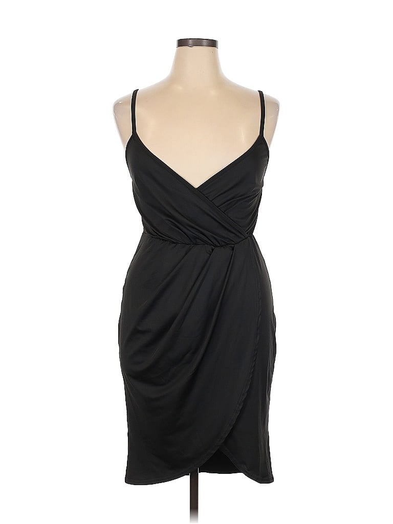 Pre-owned Unbranded Cocktail Dress In Black