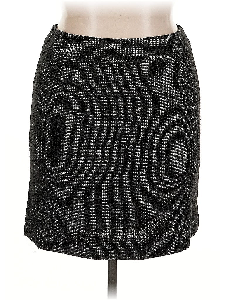 Pre-owned Halogen Formal Skirt In Gray