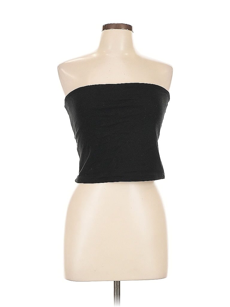 Pre-owned Wild Fable Sleeveless Top Black Strapless Neckline Tops