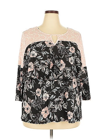 NY Collection 3/4 Sleeve Blouse (view 1)