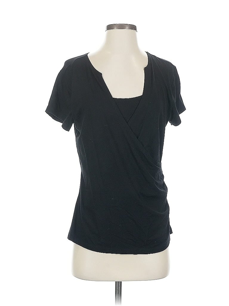 COLDWATER CREEK Pre-owned Short Sleeve T-shirt In Black