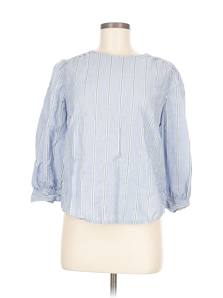 Click to view more detailed imagery on our partner's website Pre-owned Draper James 3/4 Sleeve Blouse In Blue