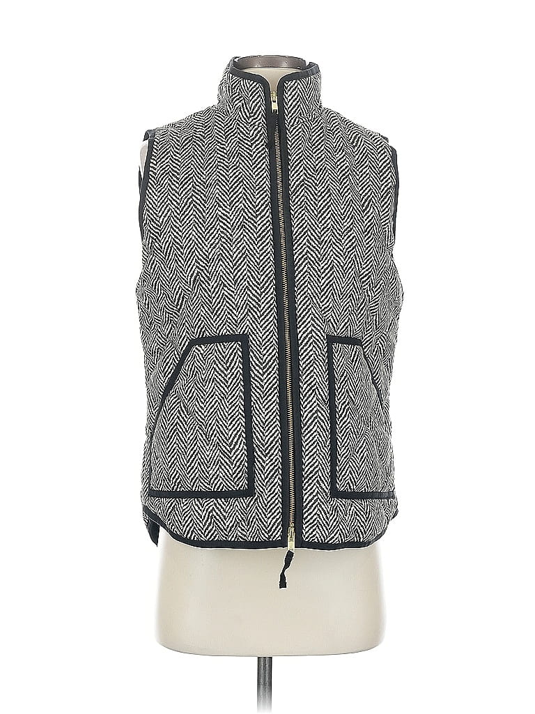 Pre-owned J.crew Factory Store Vest In Brown