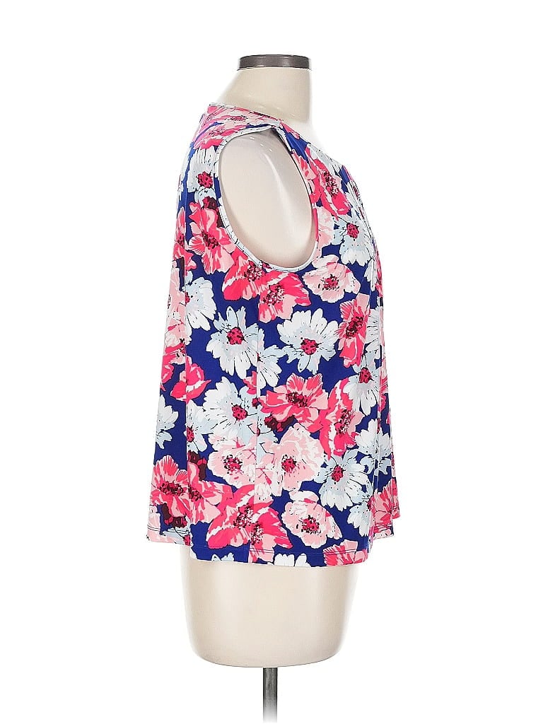 Pre-owned Ellen Tracy Sleeveless Blouse In Pink