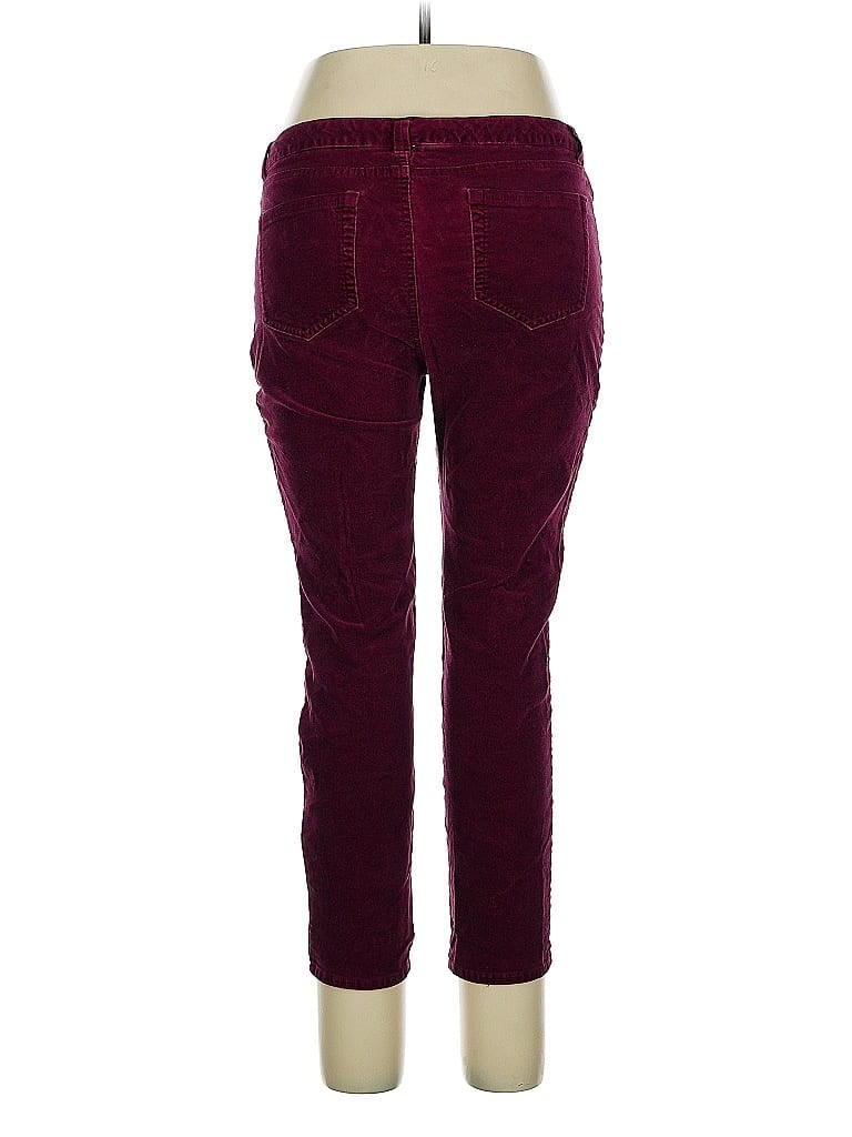 Pre-owned Charter Club Casual Pants In Burgundy