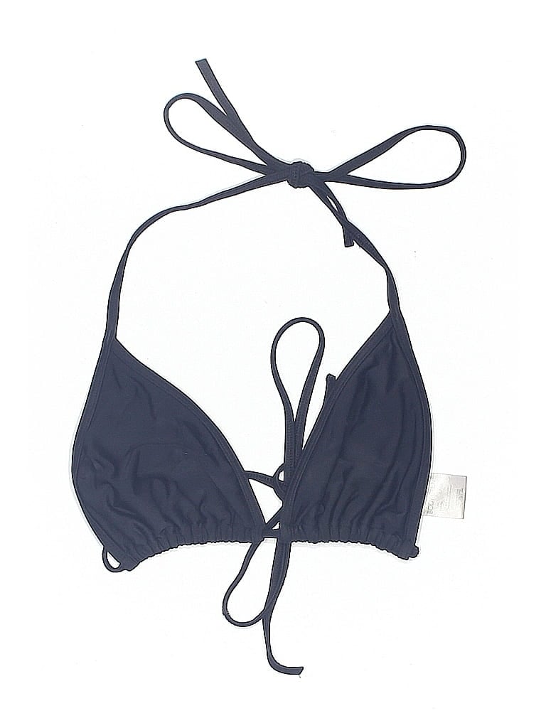 Pre-owned Body Glove Swimsuit Top Blue Solid Pattern Swimwear