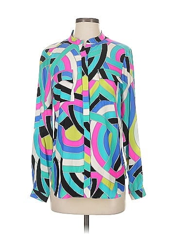 Alice & Trixie Long Sleeve Silk Top (view 1)