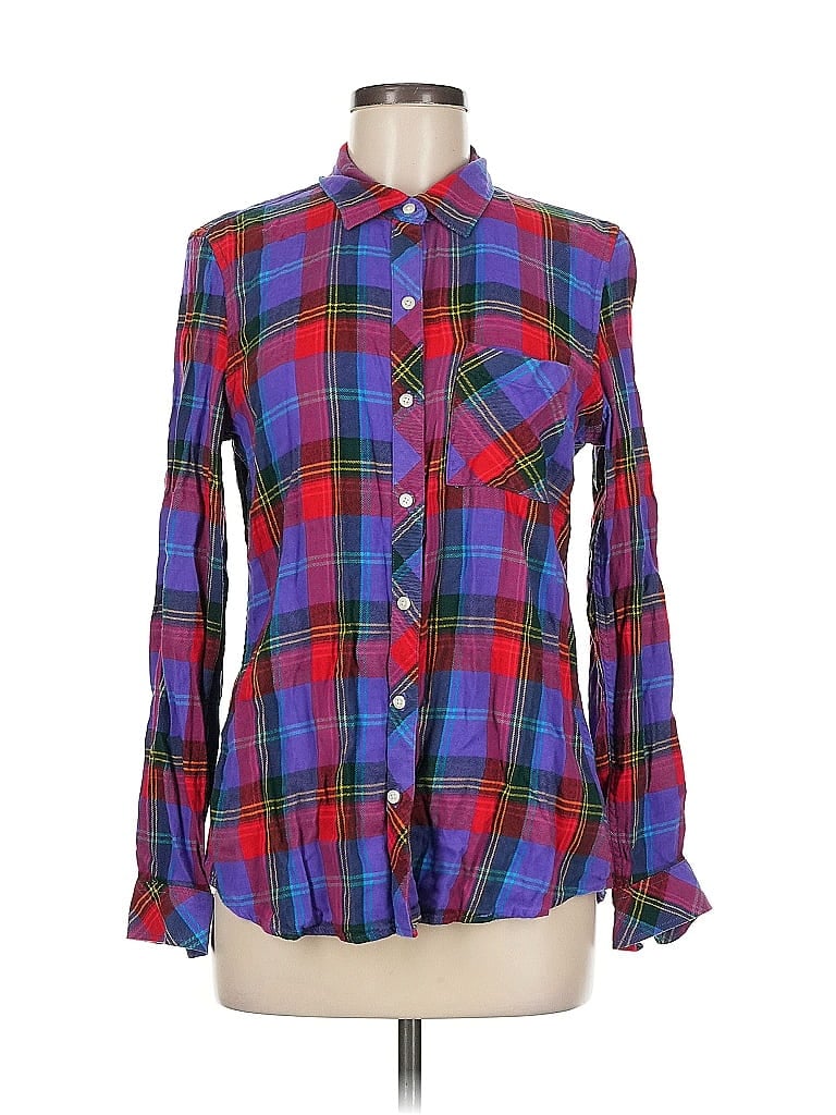 Click to view more detailed imagery on our partner's website Pre-owned Gap Long Sleeve Button Down Shirt In Purple