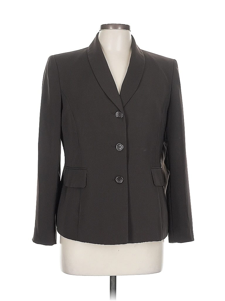 Pre-owned Kasper Blazer Jacket In Gray