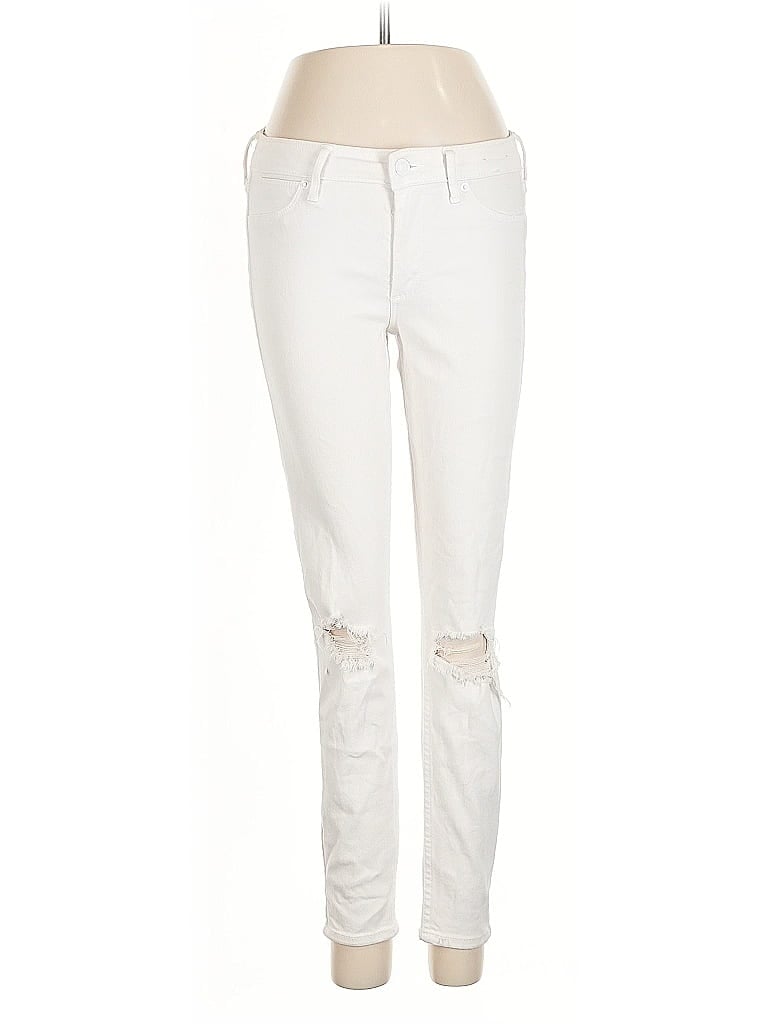 Pre-owned Abercrombie & Fitch Jeans In White