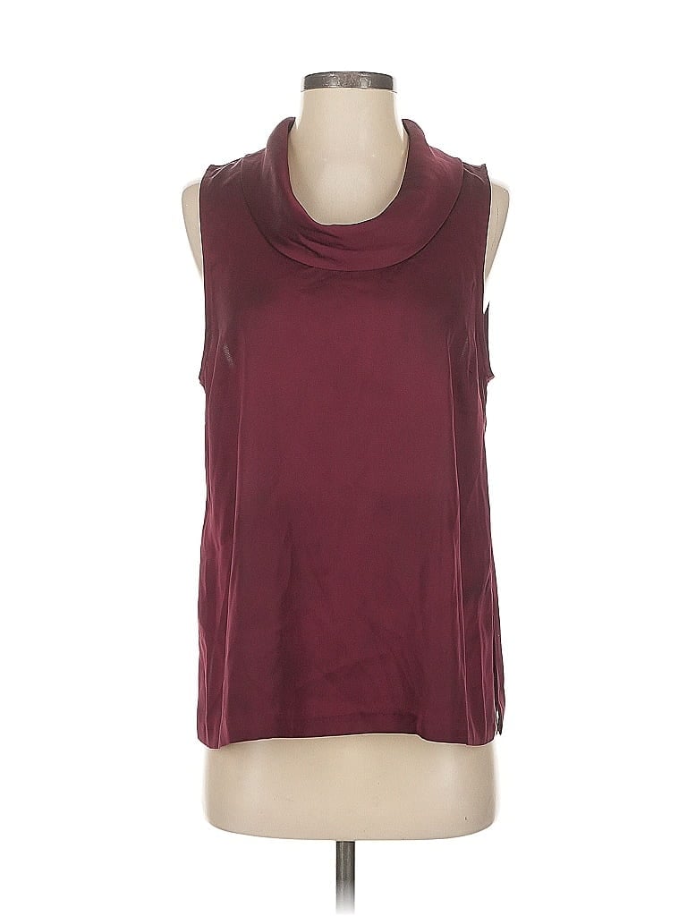 Click to view more detailed imagery on our partner's website Pre-owned Vince Camuto Sleeveless Blouse In Burgundy
