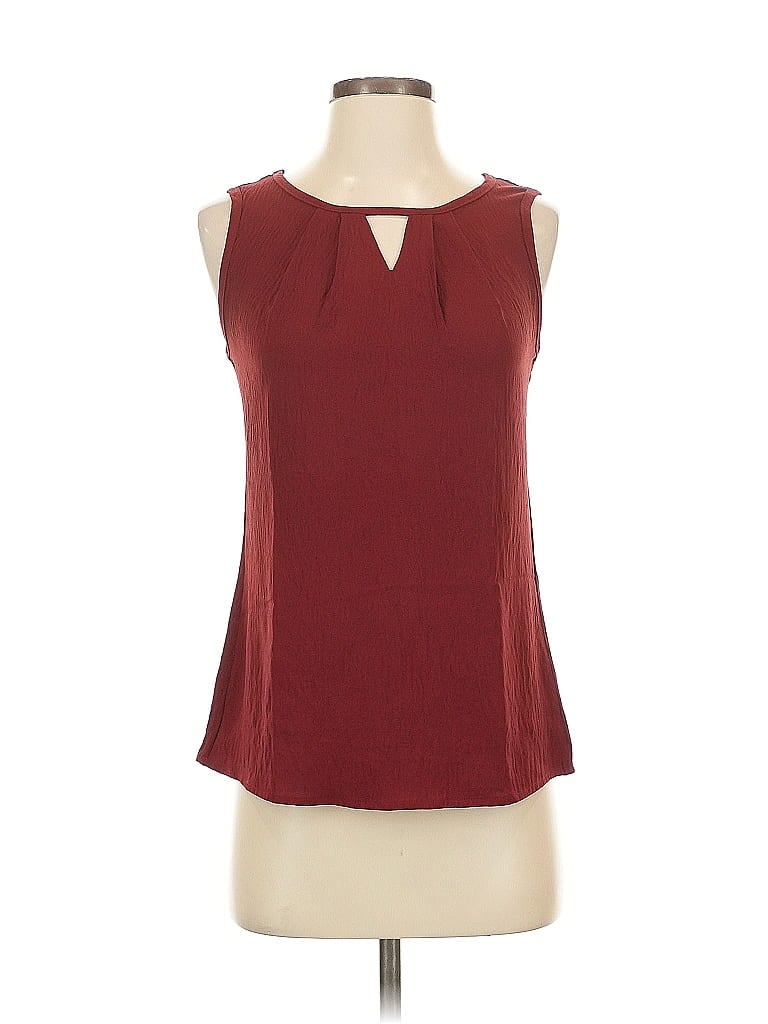 Blooming Jelly Sleeveless Blouse In Burgundy