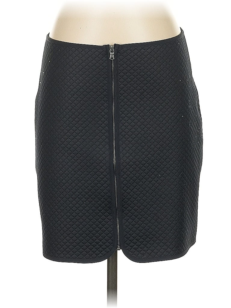 Click to view more detailed imagery on our partner's website Pre-owned Club Monaco Faux Leather Skirt In Black