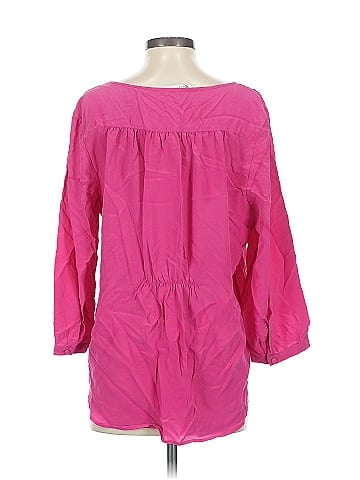 Max Studio 3/4 Sleeve Silk Top (view 2)