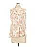 Rose + Olive 100% Polyester Floral Ivory Sleeveless Blouse Size XS - photo 1