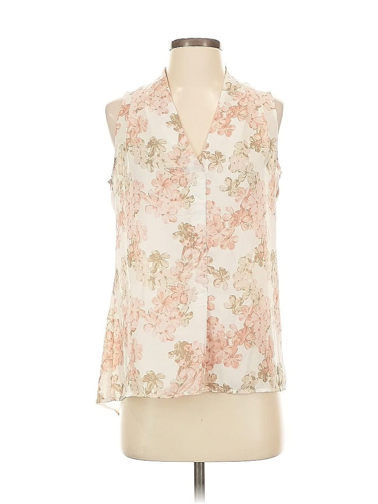 ROSE + OLIVE Pre-owned Sleeveless Blouse In White