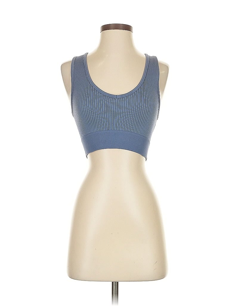 Pre-owned Offline By Aerie Tank Top Blue Strapless Neckline Tops