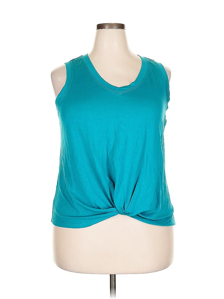 Pre-owned Unbranded Sleeveless T-shirt In Blue