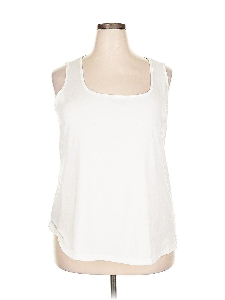Pre-owned Unbranded Tank Top Ivory Halter Neckline Tops In White