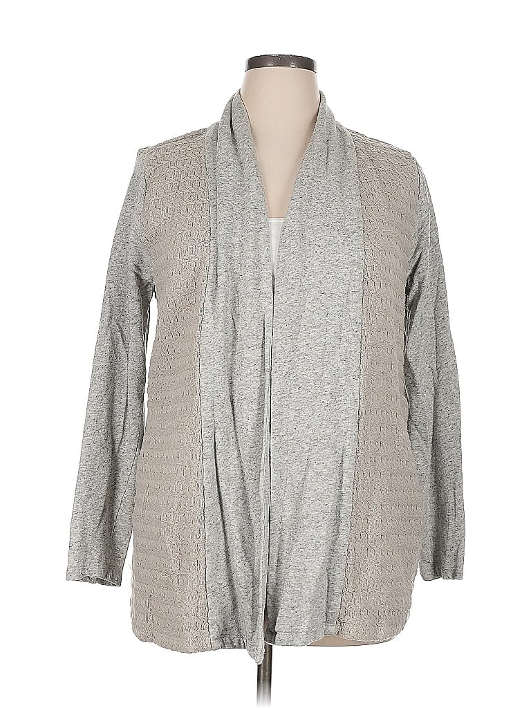 Pre-owned Lucky Brand Cardigan Sweater In Gray