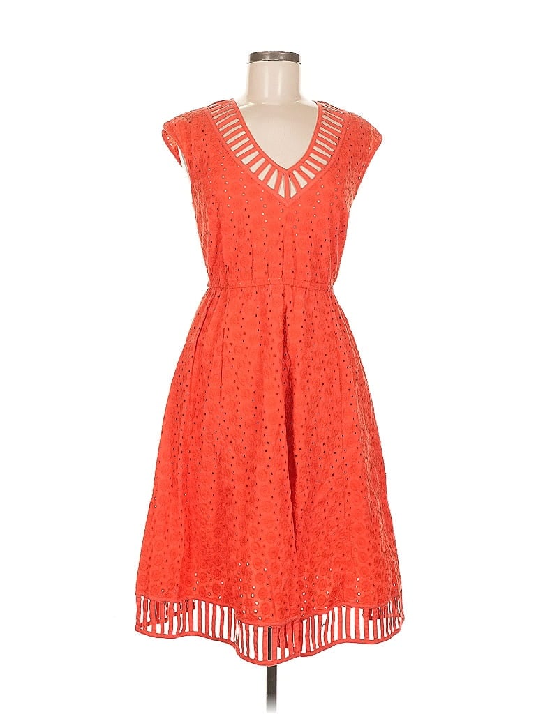 Pre-owned Plenty By Tracy Reese Cocktail Dress In Orange