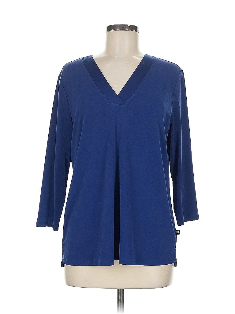 Pre-owned Banana Republic 3/4 Sleeve Blouse In Blue